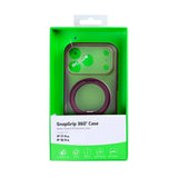 Coque SnapGrip 360 Rixus Pour Apple iPhone 17 Pro, 18 Pro Violet Foncé