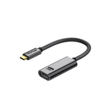 Convertisseur Rixus RXHU17 USB-C vers HDMI femelle 20 cm gris sidéral