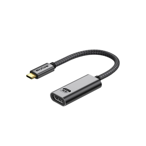Convertisseur Rixus RXHU17 USB-C vers HDMI femelle 20 cm gris sidéral