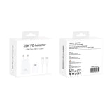 Adaptateur PD CH25W08 USB-C vers USB-C 25 W blanc