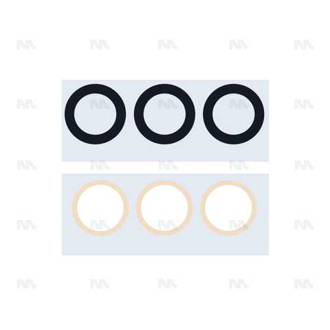 Ensemble d'objectifs pour appareil photo pour Samsung Galaxy S22 Plus S906B (3 pièces) Compatible
