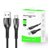 Câble de données USB vers USB-C en alliage Rixus RXUC30AC gris métallisé