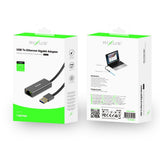 Carte réseau Gigabit USB 3.0 Rixus RXEA02 Connecteur USB vers RJ45 Gris