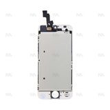 Ecran LCD + Vitre pour iPhone 5S / SE / +Metal Plate A+ Haute Qualité - Blanc