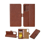 Rixus Bookcase pour Samsung Galaxy A22 4G Marron