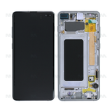 Chassis + Ecran Officiel Service Pack + Vitre pour Samsung Galaxy S10 Plus G975F - Prism Silver