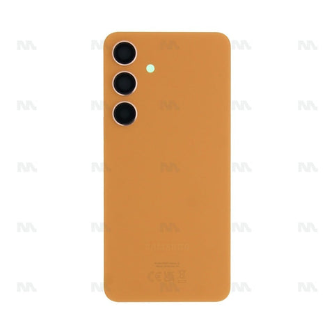 Vitre arrière pour Samsung Galaxy S24 S921B avec objectif Orange grès Original