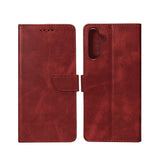Bibliothèque Rixus pour Samsung Galaxy S25 FE Rouge foncé