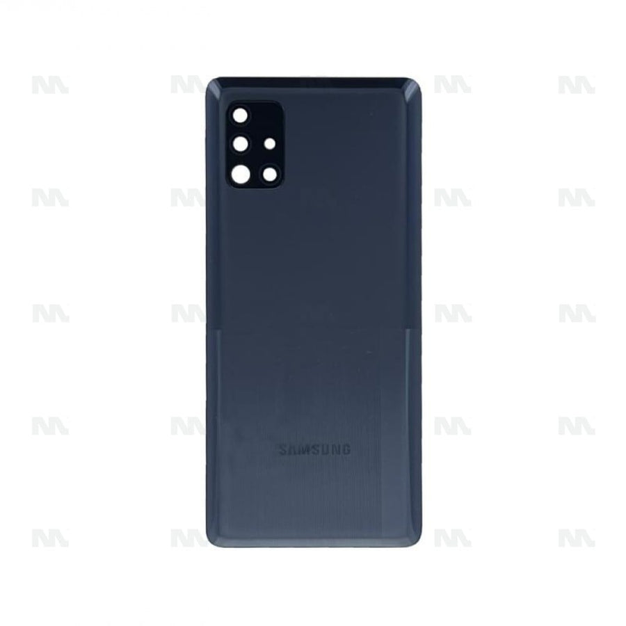 Vitre arrière pour Samsung Galaxy A51 5G A516B avec prisme pour objectif, noir, Original