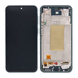 Chassis + Ecran Original Service Pack pour Samsung Galaxy A37 A376B - Gris-vert