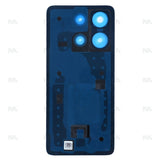 Vitre arrière pour Xiaomi Redmi Note 13 4G avec objectif, noir nuit, OEM