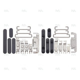 Ensemble de boutons latéraux noir compatible pour Apple iPhone 16 et 16 Plus (4 pièces)