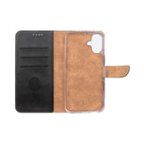 Rixus Bookcase pour Apple iPhone 16 Noir