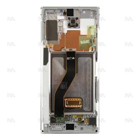 Chassis + Ecran Officiel Service Pack + Vitre pour Samsung Galaxy Note 10 Plus N975F - Aura White