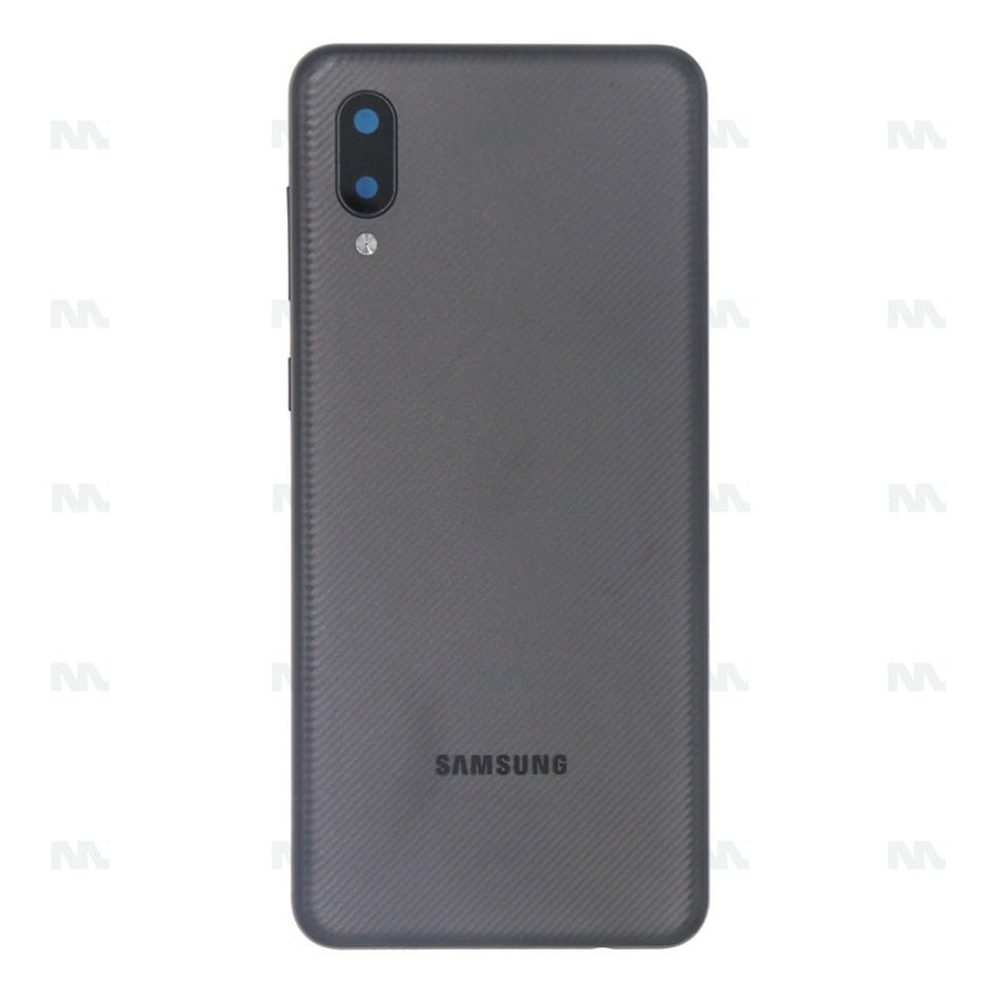 Vitre arrière pour Samsung Galaxy A02 A022F avec objectif noir OEM