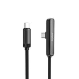 Câble USB-C vers USB-C Coudé 100W avec Support Rixus RXUC11