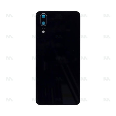 Vitre arrière pour Huawei P20 avec objectif - Noir - OEM
