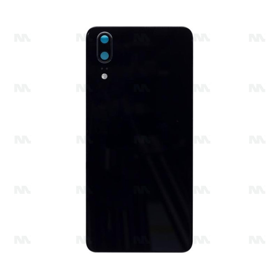 Vitre arrière pour Huawei P20 avec objectif - Noir - OEM
