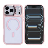 Coque Rixus Classic 03 Compatible MagSafe Pour Apple iPhone 17 Pro Max, 18 Pro Max Rose Clair