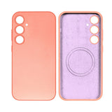 Coque de téléphone souple en TPU avec MagSafe pour Samsung Galaxy S24 Plus rose