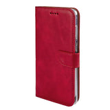 Bibliothèque Rixus pour Samsung Galaxy S25 Edge Rouge foncé