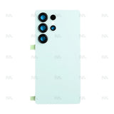 Vitre arrière pour Samsung Galaxy S25 Ultra S938B avec lentille Titanium Jade Green OEM