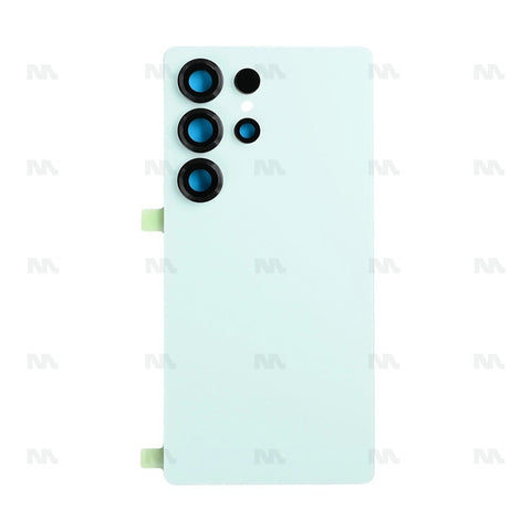 Vitre arrière pour Samsung Galaxy S25 Ultra S938B avec lentille Titanium Jade Green OEM