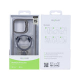 Étui Rixus Classic 03 avec MagSafe pour Apple iPhone 15 Gris titane