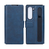 Étui portefeuille Rixus avec porte-stylo pour Samsung Galaxy Z Fold5 bleu