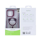 Étui Rixus Classic 03 avec MagSafe pour Apple iPhone 16 Plus rose foncé