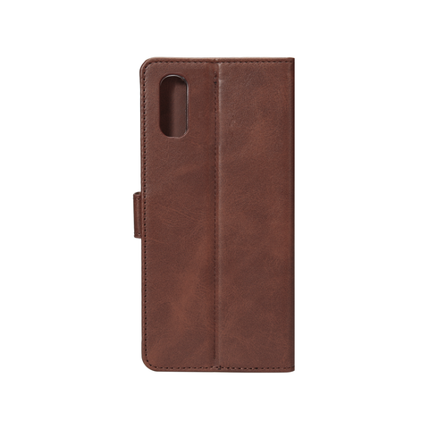 Rixus Bookcase pour Apple iPhone X, XS Marron