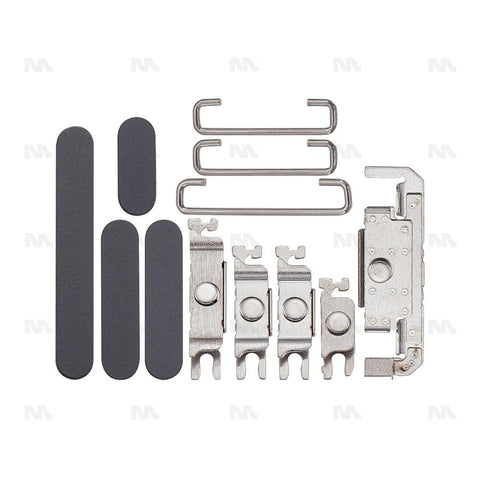 Ensemble de boutons latéraux noir compatible pour Apple iPhone 16 et 16 Plus (4 pièces)