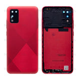 Vitre arrière pour Samsung Galaxy A02s A025F avec objectif rouge OEM