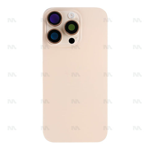 Vitre arrière avec NFC (Grand contour caméra) Compatible pour Apple iPhone 16 Pro Max - Titane Désert