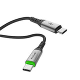 Câble USB-C vers USB-C à déconnexion automatique Rixus RXUC22C noir