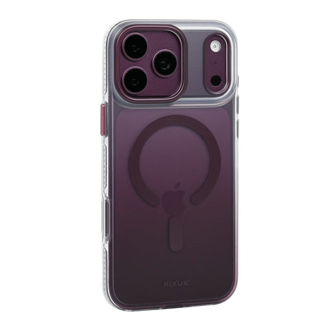 Coque Rixus Aero Shield Compatible MagSafe pour Apple iPhone 17 Pro, 18 Pro - Bordeaux