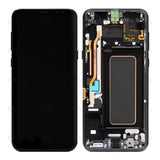 Chassis + Ecran Officiel Service Pack + Vitre pour Samsung Galaxy S8 Plus G955F - Midnight Black