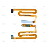 Capteur d'empreintes digitales et Nappe On/Off Samsung Galaxy A13 5G A136B bleu OEM