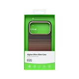 Coque Ultra-Fine Rixus Alpine Compatible MagSafe RXA130 Pour Apple iPhone 17 Pro, 18 Pro Rayé Marron