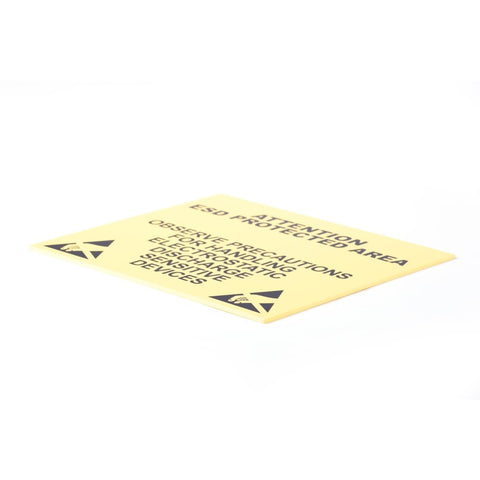 Panneau d'avertissement EPA en PVC 350 x 300 x 5 mm