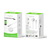 Chargeur USB-C Rixus RXWC05 pour Apple Watch et Samsung Galaxy Watch, 1,2 m, blanc