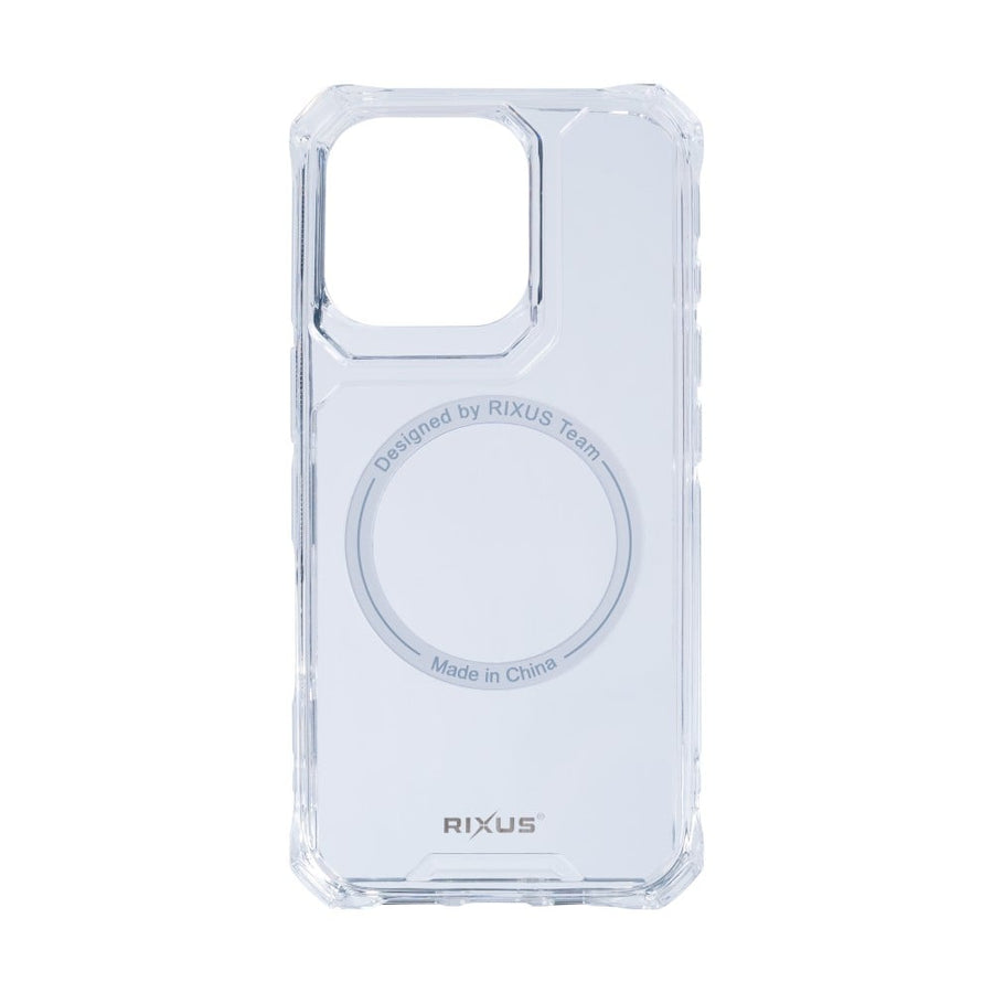 Étui antichoc Rixus Armor-X avec MagSafe pour Apple iPhone 16 Pro transparent