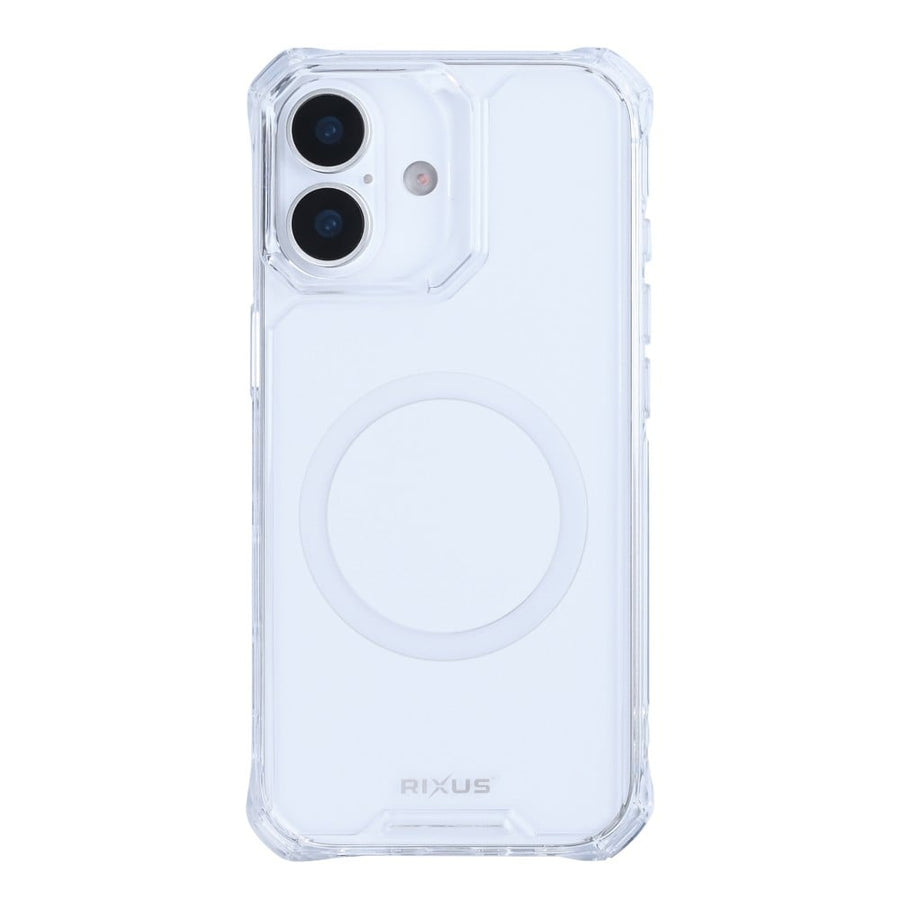 Étui antichoc Rixus Armor-X avec MagSafe pour Apple iPhone 17 transparent