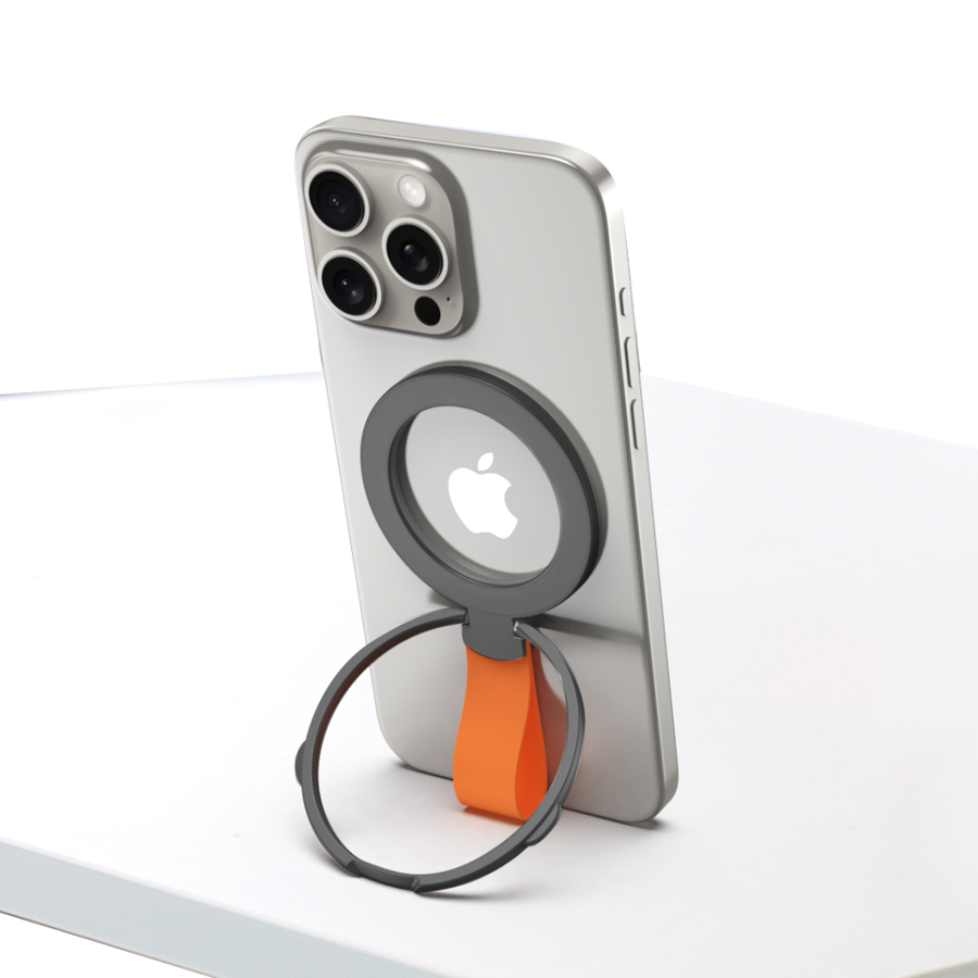Support pour téléphone portable Rixus RXPH20BO avec MagSafe noir et orange