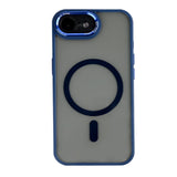Étui Rixus Classic 04 avec MagSafe pour Apple iPhone 16e bleu foncé