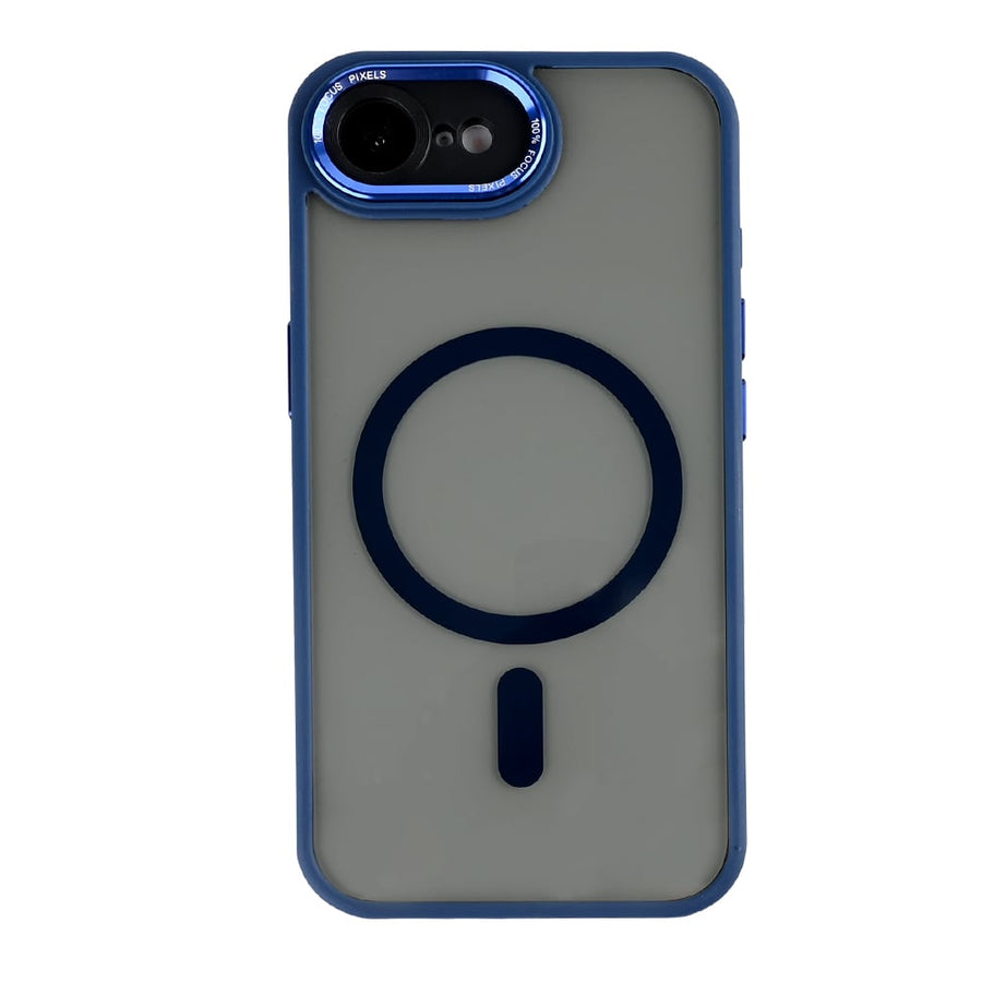 Étui Rixus Classic 04 avec MagSafe pour Apple iPhone 16e bleu foncé