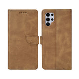 Bibliothèque Rixus pour Samsung Galaxy S25 Ultra Marron clair