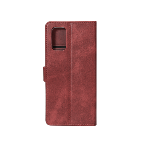 Rixus Bookcase pour Samsung Galaxy A71 4G Rouge foncé