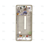 Chassis + Ecran Officiel Service Pack + Vitre pour Samsung Galaxy A53 5G A536B - Blanc