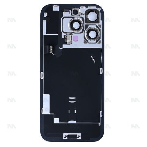 Vitre Arrière avec NFC, cadre d'appareil photo agrandi Titane blanc reconditionné pour Apple iPhone 16 Pro